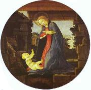 The Virgin Adoring Child Botticelli